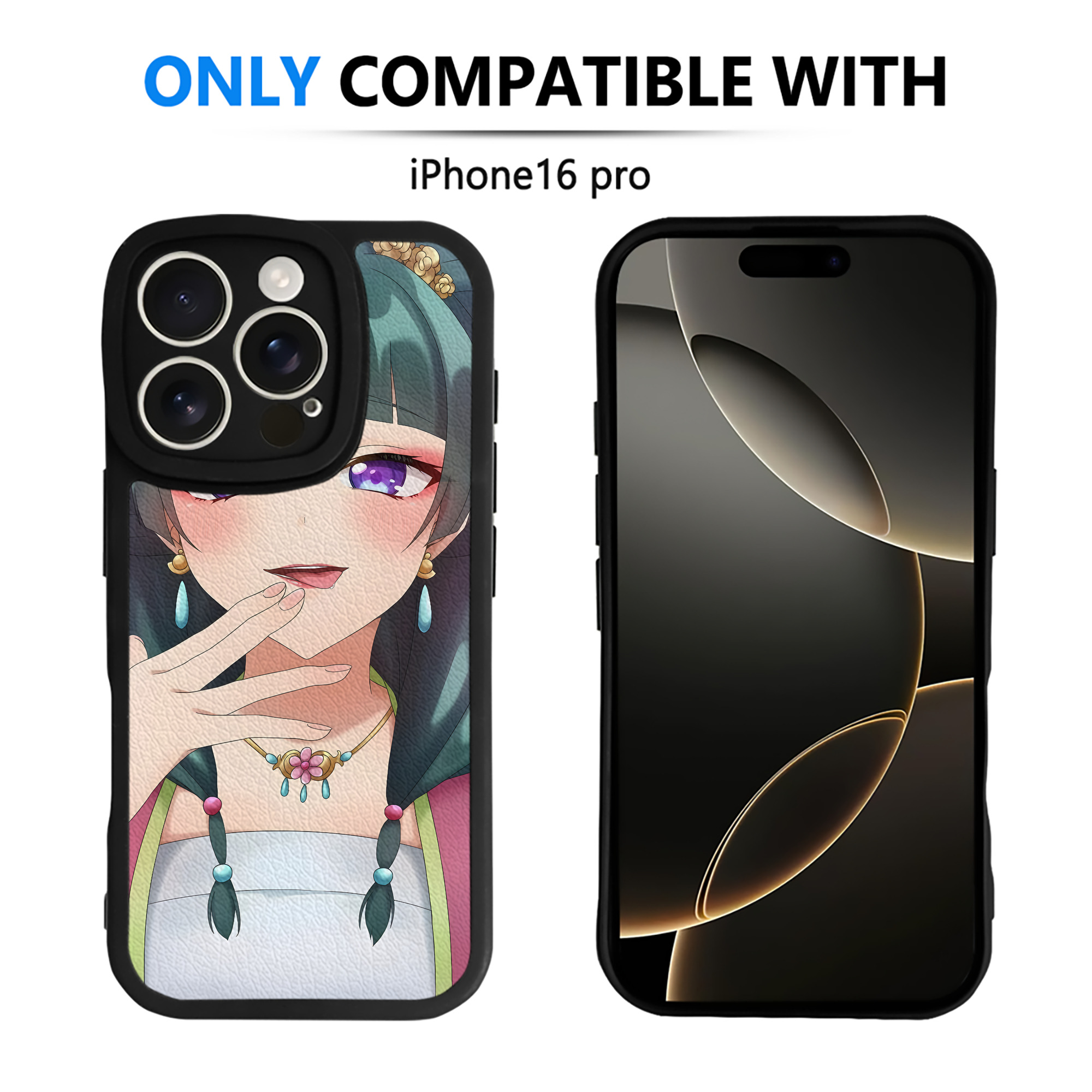 （画像用） 薬屋のひとりごと The Apothecary Diaries 【iPhone 16シリーズ対応】シリコンスマホケース（レザー調） 材質：シリコン